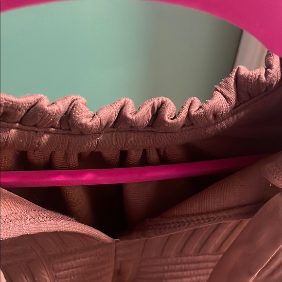 Brown Ruffle Dress - Picture 3 of 8